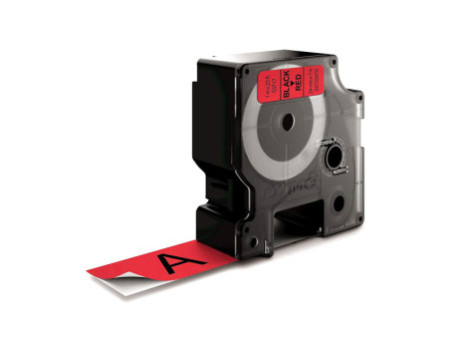 DYMO Ruban d'étiquette D1 noir/rouge,24 mm x 7 m