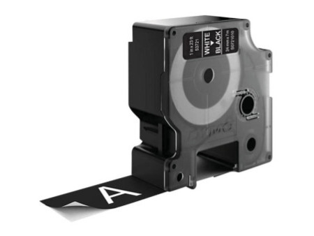 DYMO Ruban d'étiquette D1 blanc/noir,24 mm x 7 m