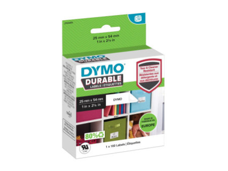 DYMO Etiquette pré-dimensionnée résistante, 25 x 54 mm
