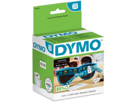 DYMO Etiquettes pour bijoux LabelWriter, 10 x 19 mm, blanc