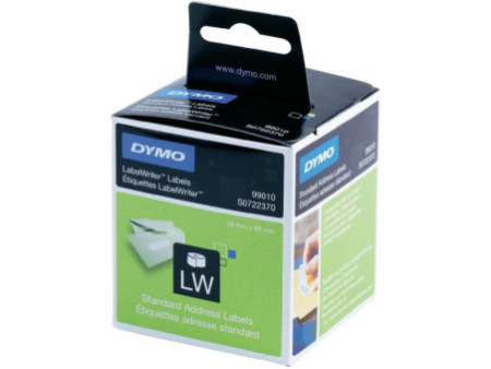 DYMO Etiquette d'adresse LabelWriter, 89 x 28 mm, blanc