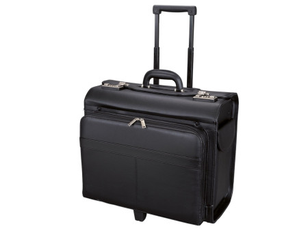 Alassio Valise pour pilotes 'SAN REMO', en similicuir, noir