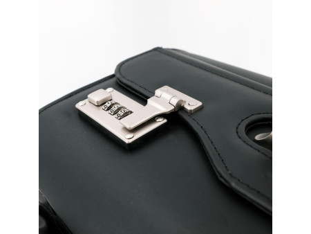 Alassio Valise pour pilotes 'SAN REMO', en similicuir, noir