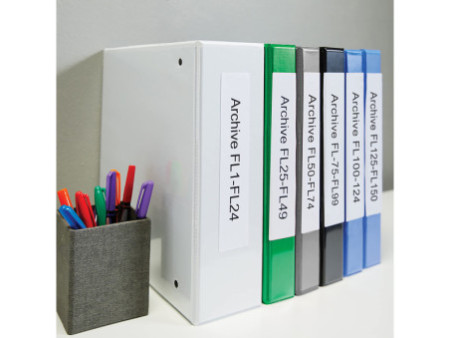 DYMO Etiquette de classeur LabelWriter, 38 x 190 mm, blanc