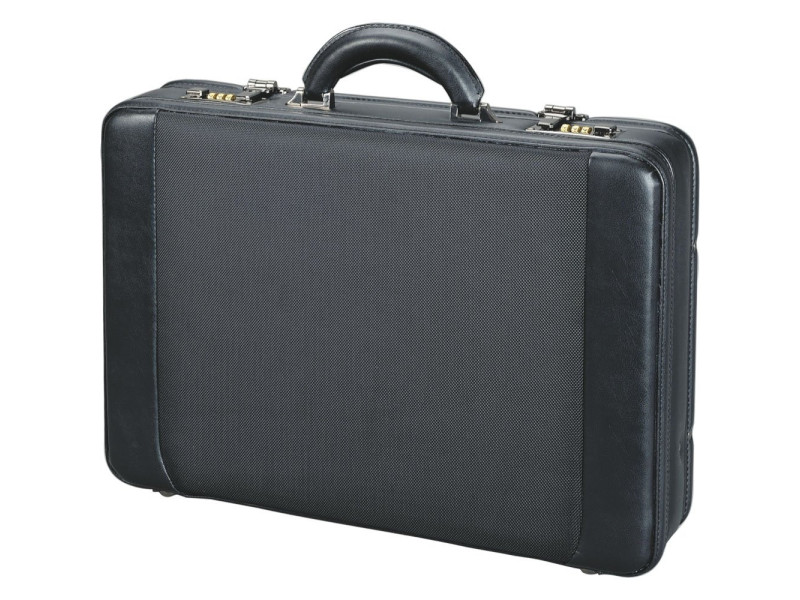 Alassio Attaché-case 'MODICA', similicuir / nylon, noir