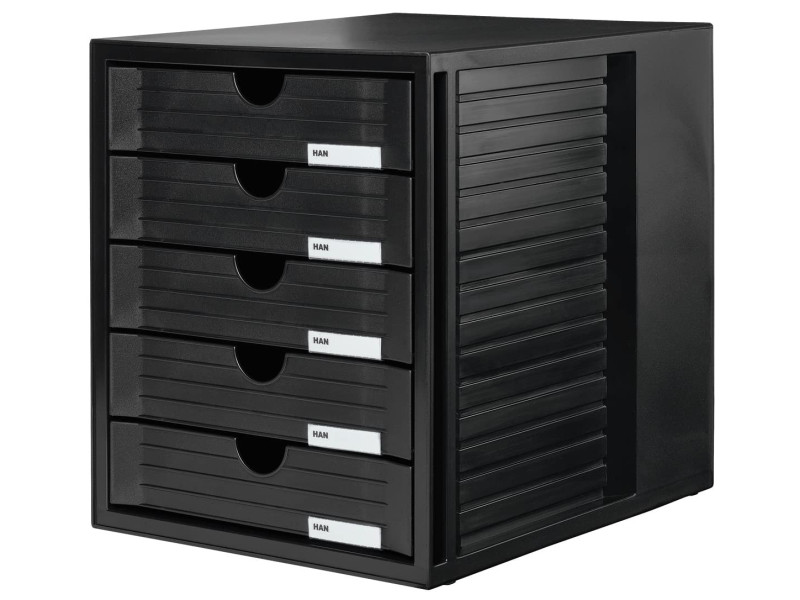 HAN Module de classement SYSTEMBOX, 5 tiroirs, noir
