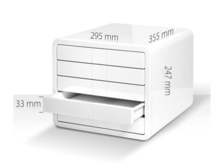 HAN Module de classement i-Box, 5 tiroirs, blanc