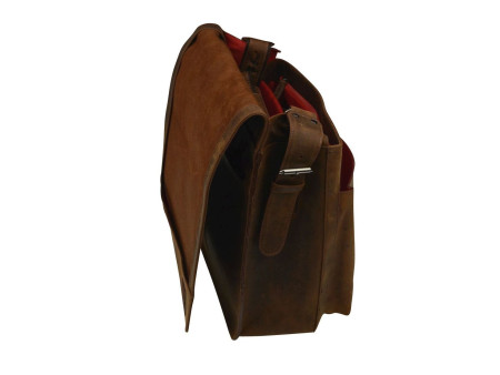 PRIDE&SOUL Sac à bandoulière 'BEN', cuir, marron