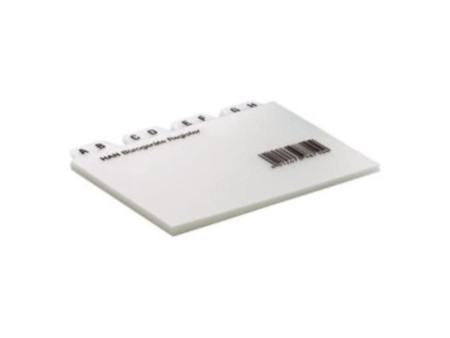 HAN Index alphabétique A-Z, PP, A8 paysage, translucide, 12