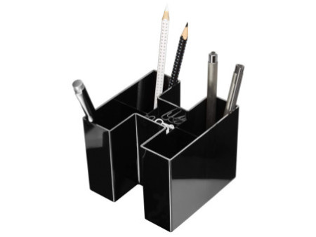 HAN Multipot à crayons BRAVO, 5 compartiments, noir