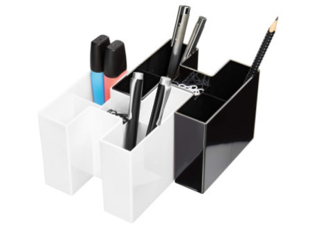 HAN Multipot à crayons BRAVO, 5 compartiments, noir