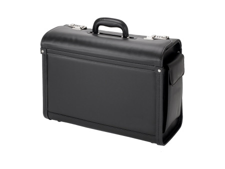 Alassio Valise pour pilotes 'Genova', similicuir, noir