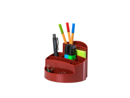 HAN Multipot à crayons RONDO, polystyrène, rouge