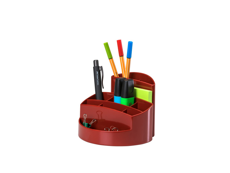 HAN Multipot à crayons RONDO, polystyrène, rouge