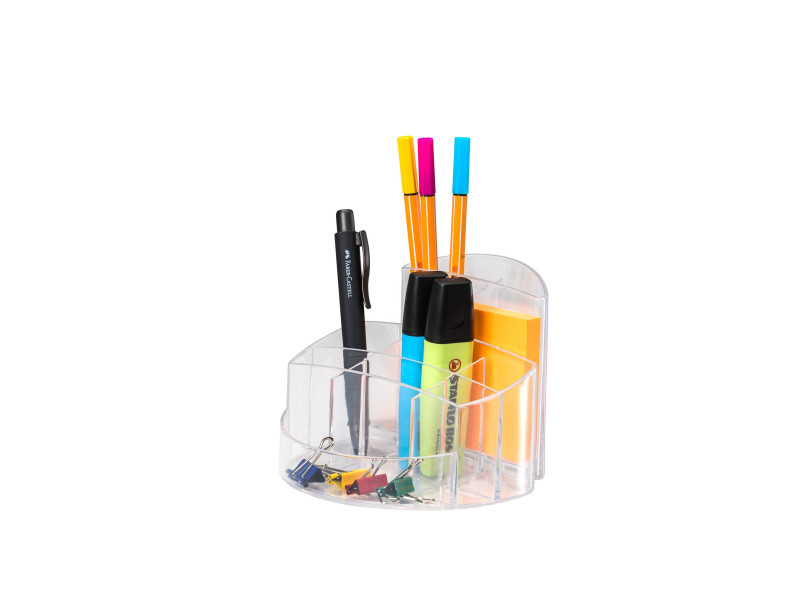 HAN Multipot à crayons RONDO, polystyrène, transparent