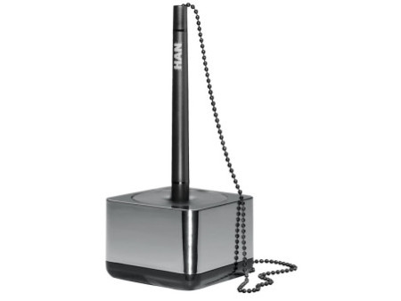 HAN Porte-stylo à bille i-Line CHROME, chrome / noir