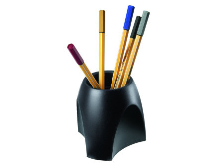 HAN Pot à crayons DELTA, polystyrène, noir