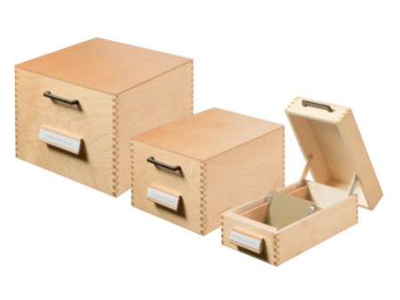 HAN Boîte à fiches en bois pour 900 fiches, A5 paysage