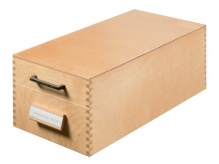 HAN Boîte à fiches en bois pour 1.500 fiches, A6 paysage