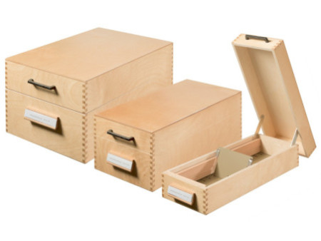 HAN Boîte à fiches en bois pour 1.500 fiches, A6 paysage