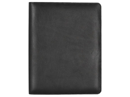 Alassio Serviette classeur 'CREMONA II, A4, cuir nappa noir