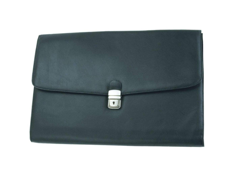 Alassio Porte-documents 'UDINE', cuir, noir