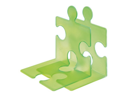 HAN Serre-livres PUZZLE, set de 2, vert translucide
