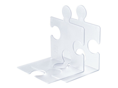HAN Serre-livres PUZZLE, set de 2, translucide