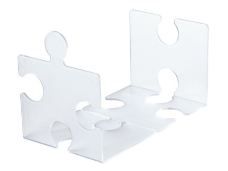 HAN Serre-livres PUZZLE, set de 2, translucide