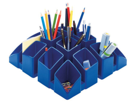 HAN Multipot à crayons SCALA, polystyrène, bleu