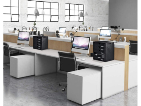 HAN Module de classement SYSTEM BOX KARMA, 5 tiroirs, gris/