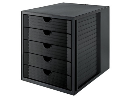 HAN Module de classement SYSTEM BOX KARMA, 5 tiroirs, noir