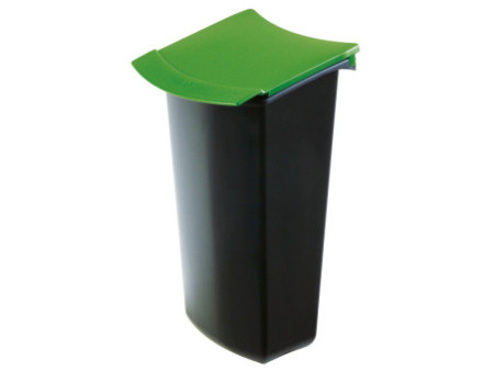 HAN Insert à déchets pour corbeille MONDO, noir/vert