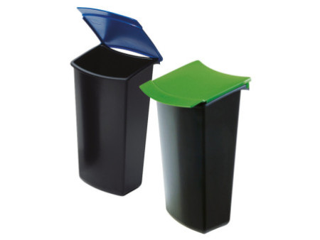 HAN Insert à déchets pour corbeille MONDO, noir/bleu