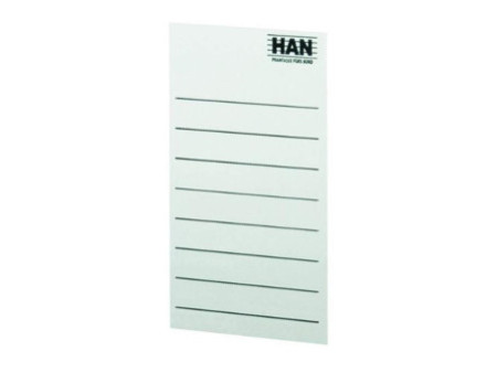 HAN Étiquette pour porte-revues, 65 x 104 mm, gris