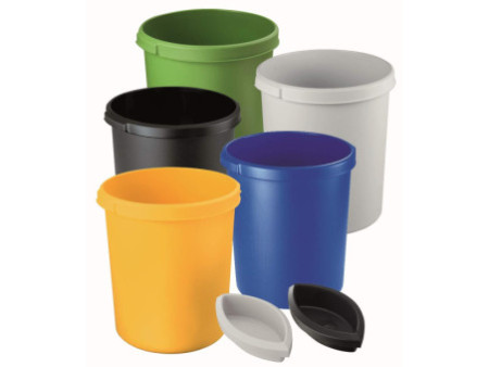 HAN Corbeille à papier KLASSIK, PP, 30 litres, gris clair