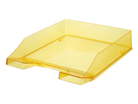 HAN Corbeille à courrier KLASSIK TRANSPARENT, A4, jaune