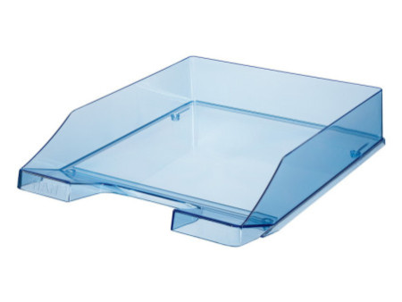 HAN Corbeille à courrier KLASSIK TRANSPARENT, A4, bleu