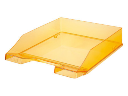 HAN Corbeille à courrier KLASSIK TRANSPARENT, A4, orange