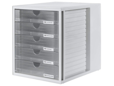 HAN Module de classement SYSTEMBOX, 5 tiroirs, gris/clair