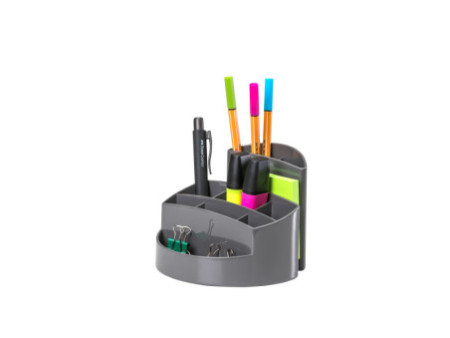 HAN Multipot à crayons RONDO, polystyrène, gris foncé