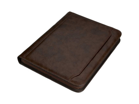 Alassio Serviette classeur 'MASSA', A4, similicuir, marron