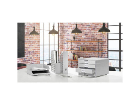 HAN Module de classement IMPULS 2.0, 4 tiroirs, gris/rouge
