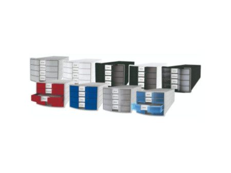 HAN Module de classement IMPULS 2.0, 4 tiroirs, gris/