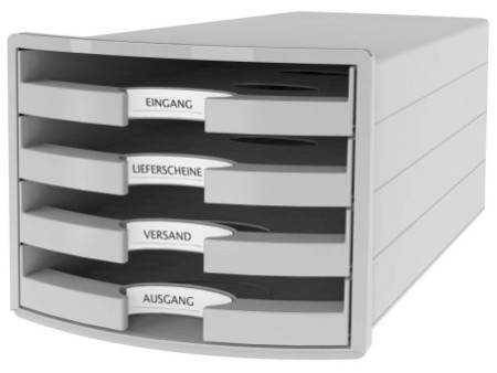 HAN Module de rangement IMPULS 2.0, 4 tiroirs ouverts, gris