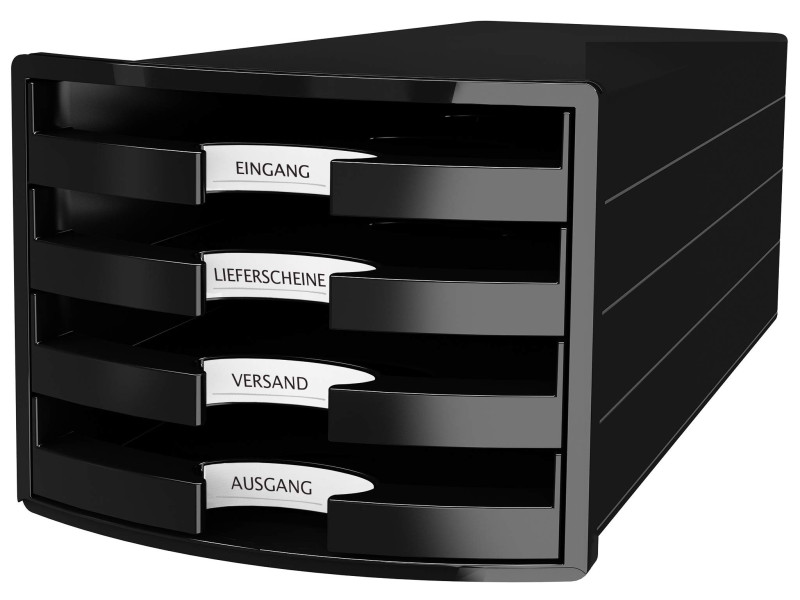 HAN Module de rangement IMPULS 2.0, 4 tiroirs ouverts, noir