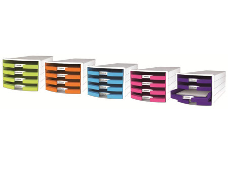 HAN Module de rangement IMPULS 2.0, 4 tiroirs ouverts, blanc