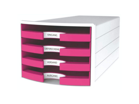 HAN Module de rangement IMPULS 2.0, 4 tiroirs ouverts, blanc