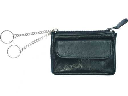 Alassio Etui porte-clés, cuir nappa, noir