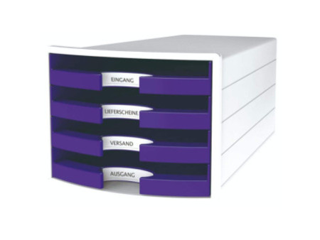 HAN Module de rangement IMPULS 2.0, 4 tiroirs ouverts, blanc